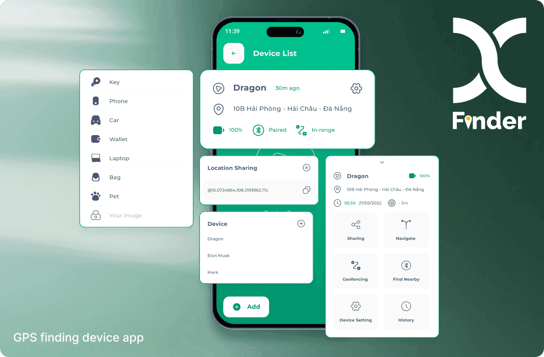 XFinder - Smart tracking device, safeguarding you 24/7